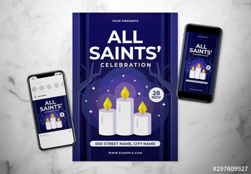 All Saints Day Event Flyer - 297609927 - 297609927