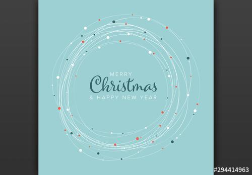 Minimalist Christmas Card Layout - 294414963 - 294414963