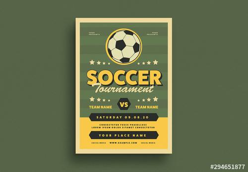 Soccer Event Graphic Flyer Layout - 294651877 - 294651877