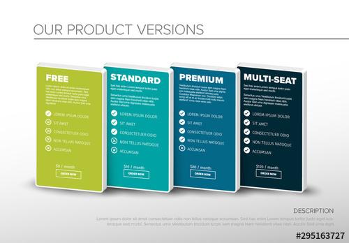 Product Option Features Infographic - 295163727 - 295163727