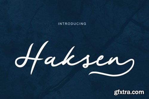 CM - Haksen Script Font 4453769