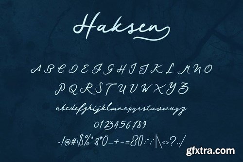 CM - Haksen Script Font 4453769