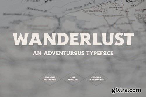 CM - Wanderlust - An Adventurous Typeface 4437625