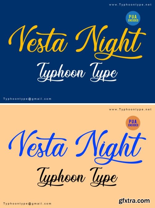 Vesta Night Font