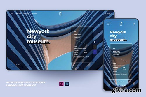 Creative Agency Architecture landing page Template
