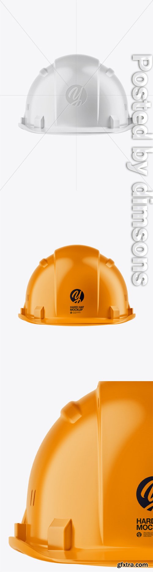 Glossy Hard Hat Mockup - Front View 52233