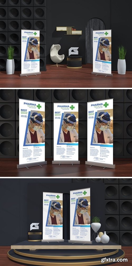 Pharma Teuical - Medical Roll Up Banner