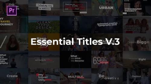 Videohive - Essential Title V.3