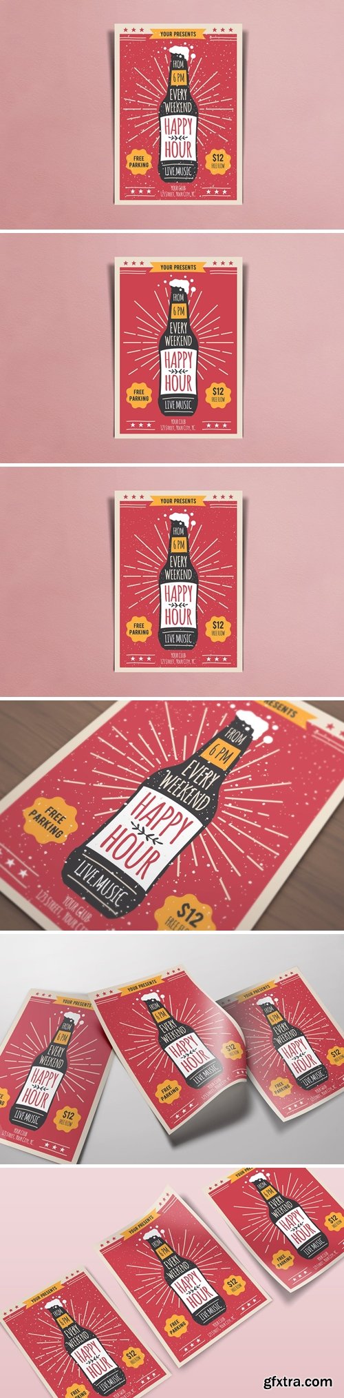 Happy Hour - Bottle Flyers