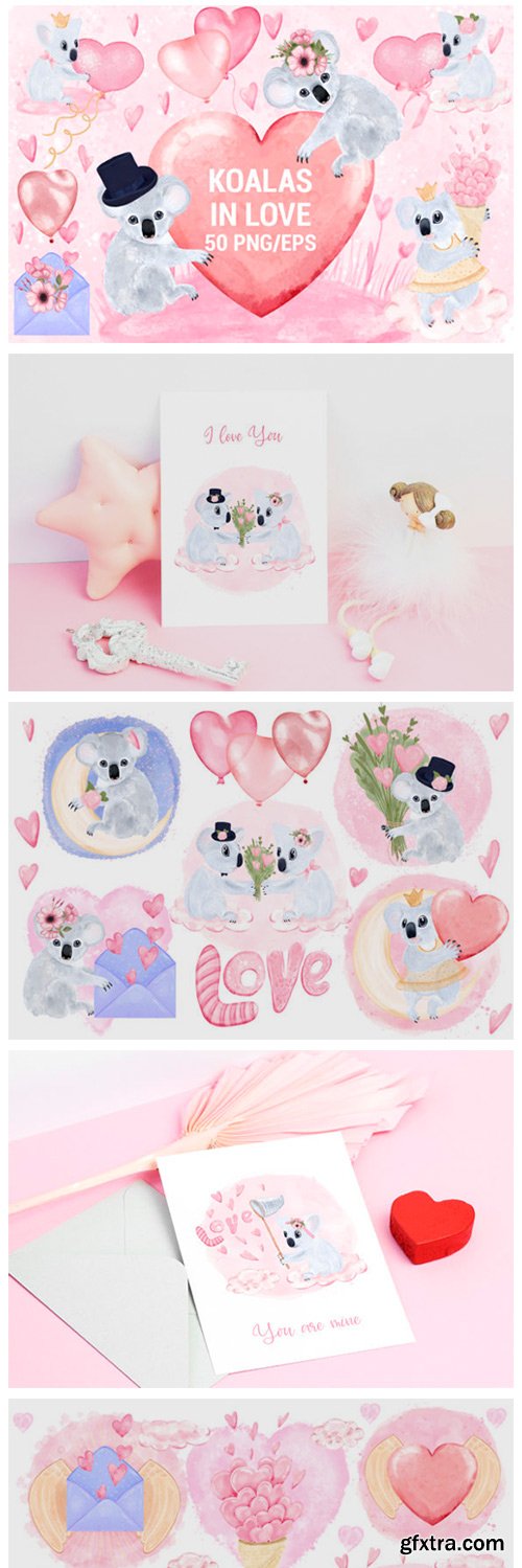 Koalas in Love Decoration Bundle 2463688