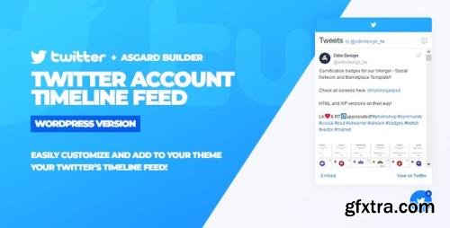 CodeCanyon - Twitter Timeline Feed WordPress Plugin v1.0.0 - 25422800