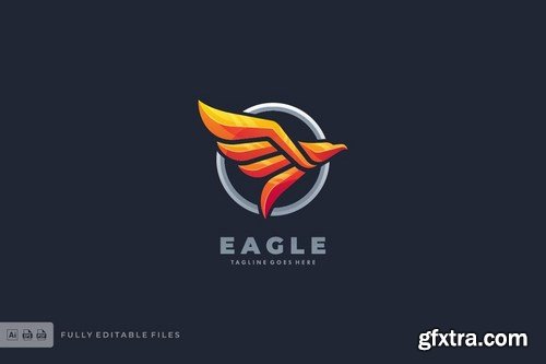 Eagle Badge Modern Logo Template