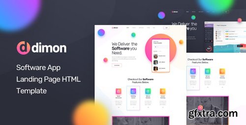 ThemeForest - Dimon v1.0 - Software App Landing Page HTML Template - 25391696