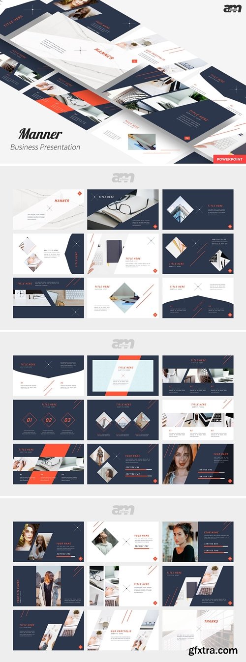 Manner - Minimal Powerpoint Template