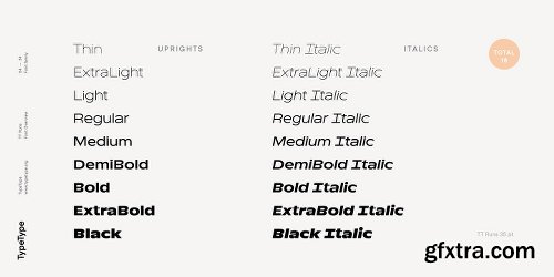 TT Runs Font Family - 20 Fonts - $780