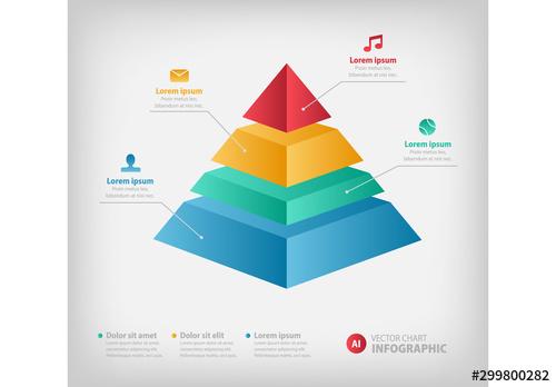 Pyramid Chart Infographic - 299800282 - 299800282