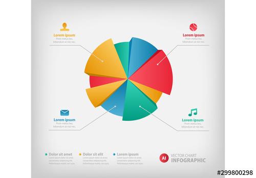 Pie Chart Infographic - 299800298 - 299800298