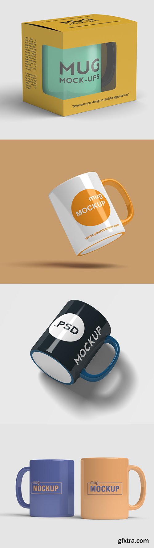 Mug and boxes Mockup