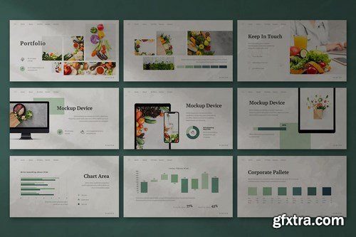 Lullaby - Vegetables Powerpoint Google Slides and Keynote Templates