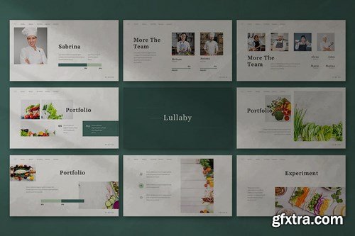 Lullaby - Vegetables Powerpoint Google Slides and Keynote Templates