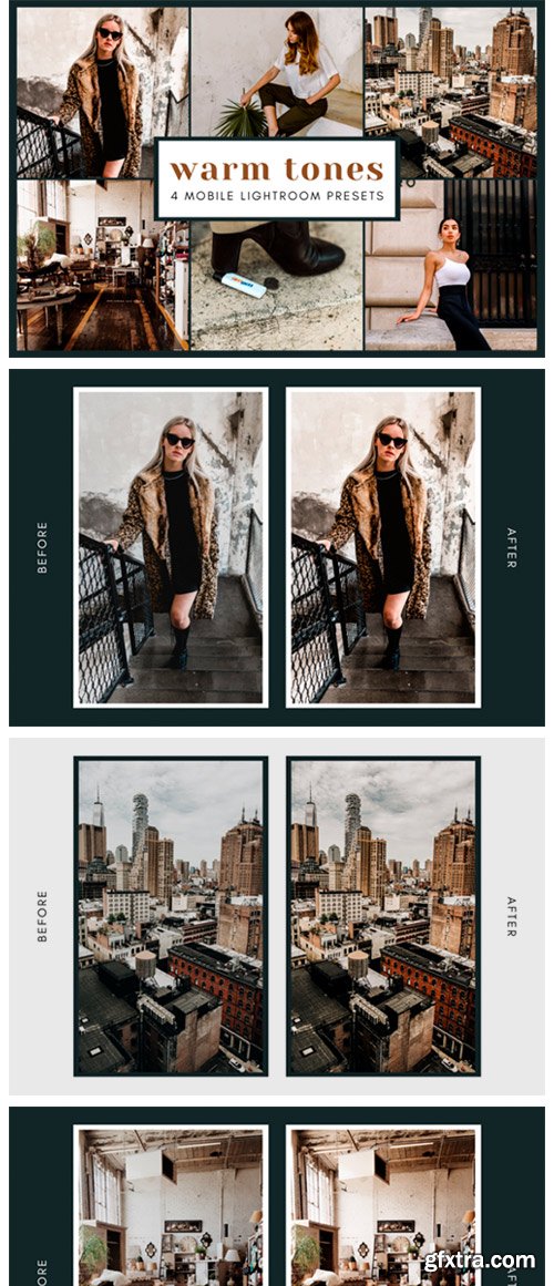 4 Mobile Lightroom Presets