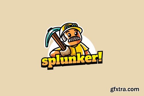 Spelunker - Mascot Logo