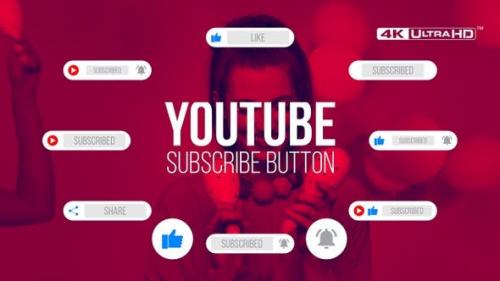 Videohive - Youtube Subscribe Button Clean 4K