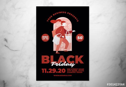 Black Friday Event Flyer Layout - 301422064 - 301422064