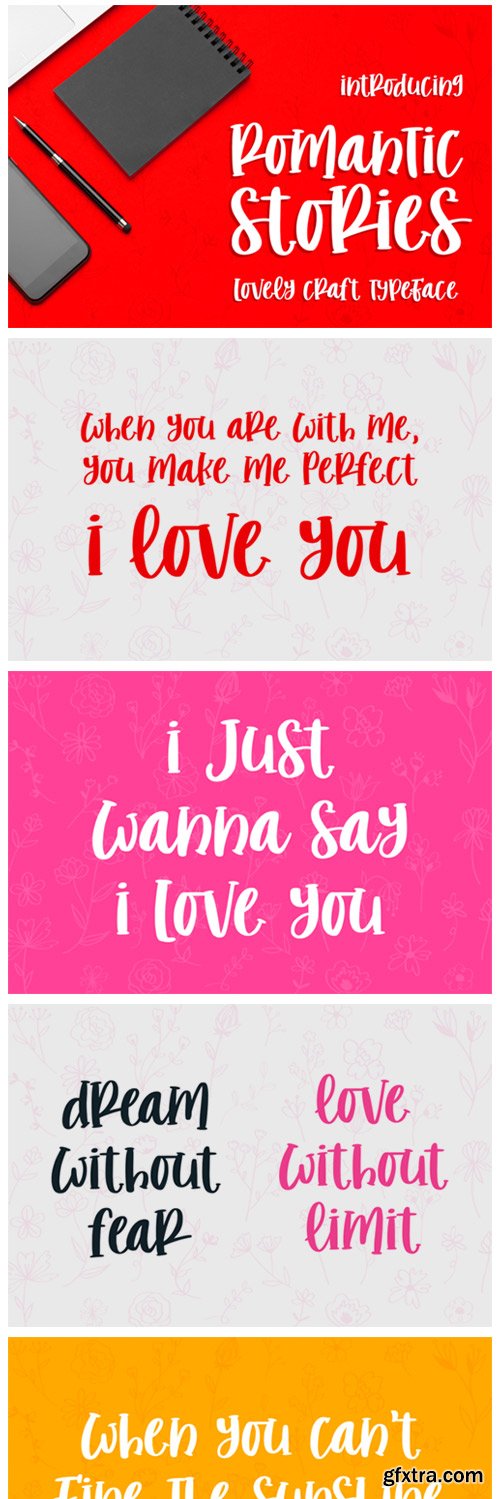 Romantic Stories Font