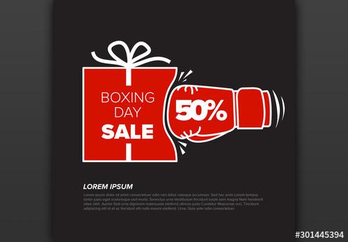 Boxing Day Sale Flyer Layout - 301445394 - 301445394