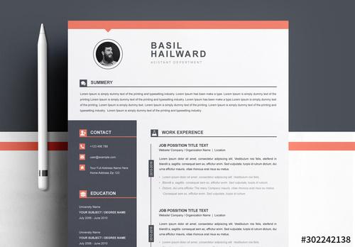 Resume Layout with Sidebar Element - 302242138 - 302242138