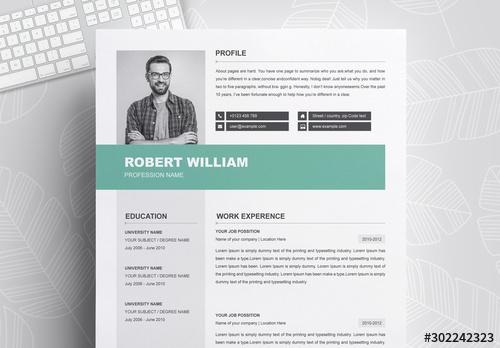 Dark Gray Sidebar Resume Layout - 302242323 - 302242323