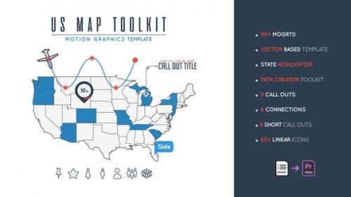 Videohive - Us Map Toolkit