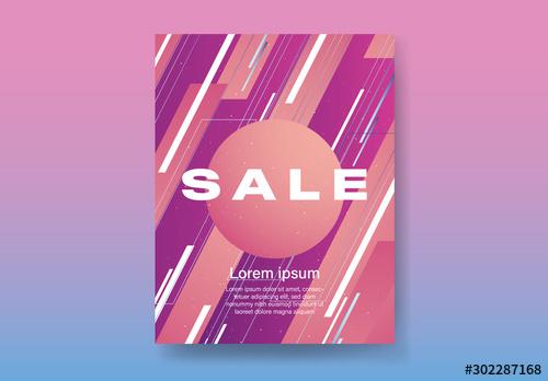 Futuristic Sale Poster Layout - 302287168 - 302287168