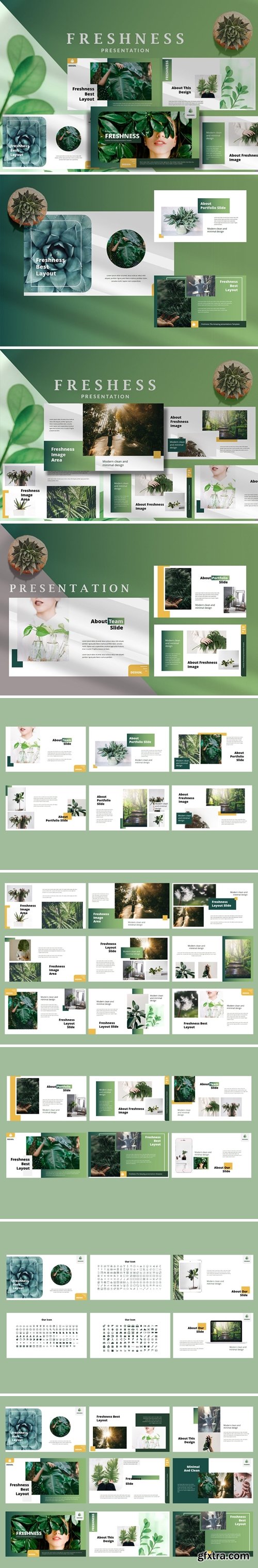 Freshness Modern Powerpoint, Keynote and Google Slides Templates