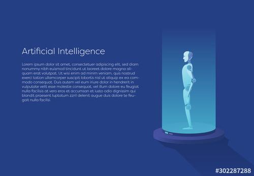 Artificial Intelligence Creation Illustration Layout - 302287288 - 302287288