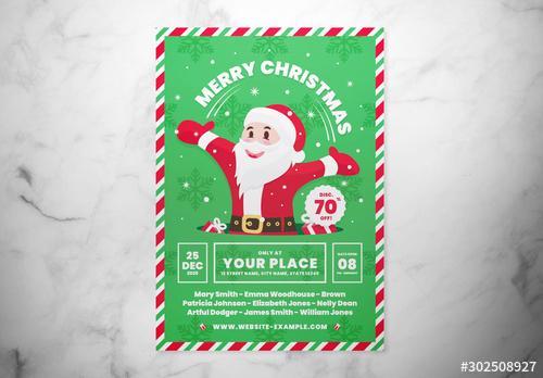 Christmas Event Graphic Flyer Layout - 302508927 - 302508927