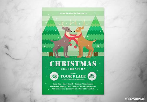 Christmas Event Graphic Flyer Layout - 302508940 - 302508940