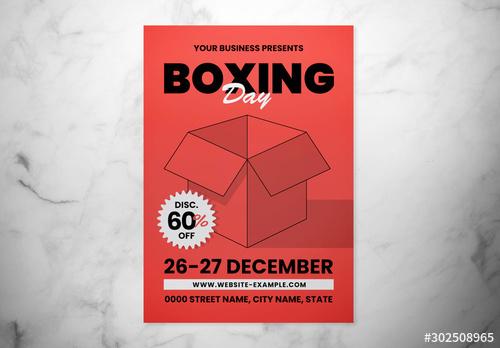 Boxing Day Event Graphic Flyer Layout - 302508965 - 302508965