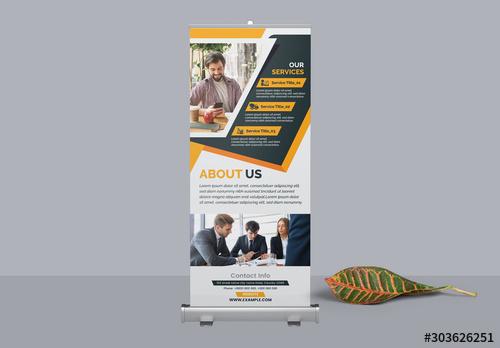 Corporate Roll Up Banner Layout - 303626251 - 303626251