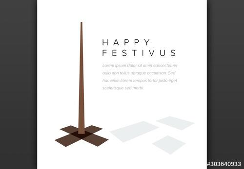 Happy Festivus Card Layout - 303640933 - 303640933