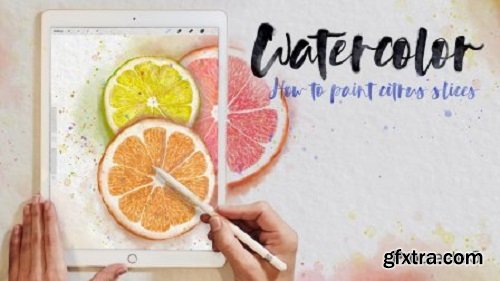 Watercolor Illustrations in Procreate 5: How to Paint Citrus Slices