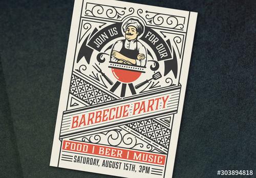 Barbecue Party Invite Layout - 303894818 - 303894818