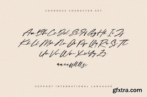 Chordess - The Minimal Script Font