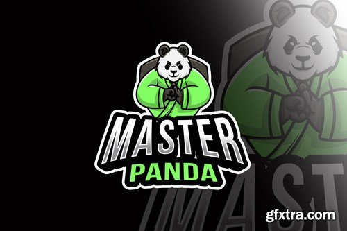 Master Panda Esport Logo Template