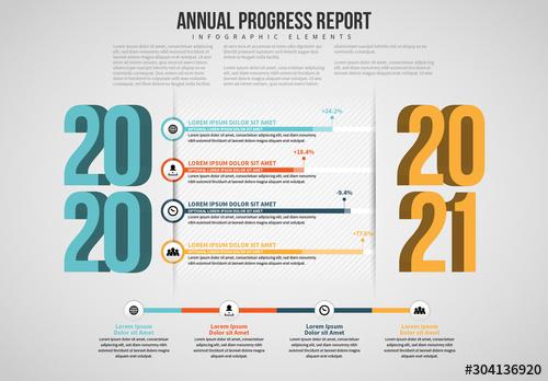 Annual Progress Report Infographic - 304136920 - 304136920