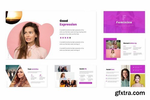 Feminime - Powerpoint Google Slides and Keynote Templates