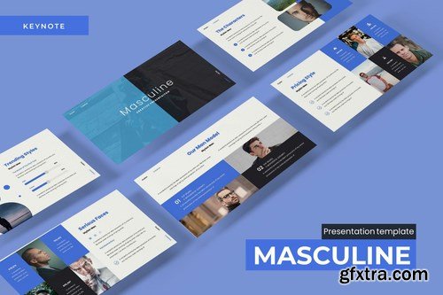 Masculine - Powerpoint Google Slides and Keynote Templates