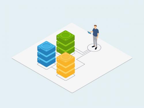 IT Services Isometric Illustration - it-services-isometric-illustration