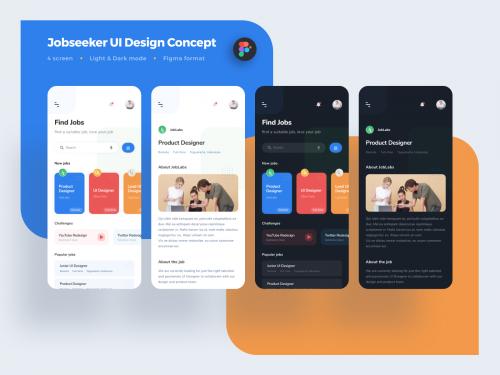 Jobseeker UI Design Mobile App Concept - jobseeker-ui-design-mobile-app-concept